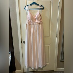 Azazie bridesmaid dress blush pink